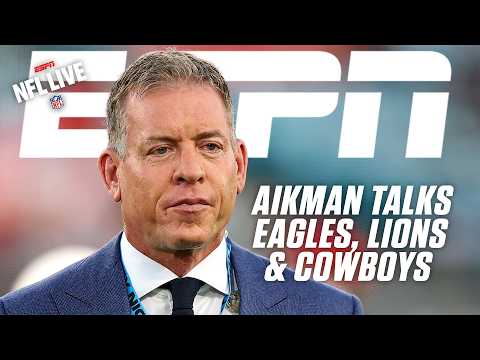 Troy Aikman isn't concerned about the Eagles + Applauds Dan Campbell for Lions' success 👏 | NFL Live