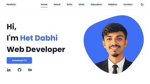 Portfolio Website - Het Dabhi | 2025 