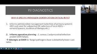 Combined Ortho-ID-Micro meeting 2024: Fungal PJI's (Drs Griessel, Arnab & Hilton)