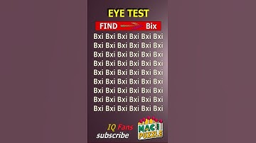 Find Bix where? | Brain Teaser IQ Test #shorts #different #puzzles #opticalillusion #quiz