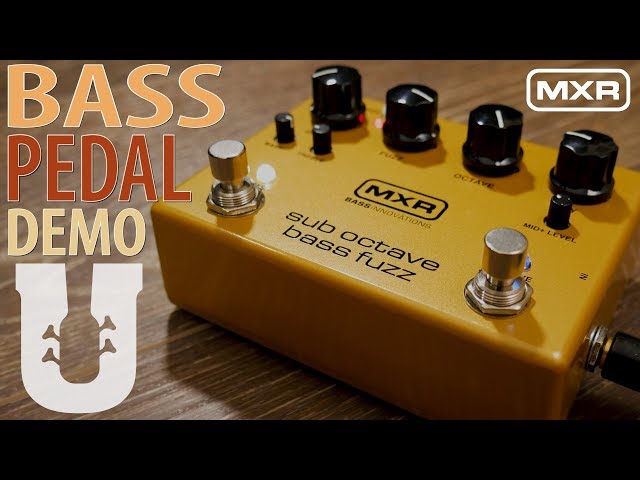 MXR Sub Octave Bass Fuzz Pedal Demo - YouTube