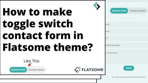 How to add a toggle switch contact form in Flatsome Website? Add a toggle switch to contact form.
