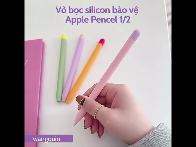 Vỏ bao ốp silicon, case cho Apple Pencil 1 và Pencil 2 - Vỏ bọc bảo vệ bút cảm ứng cao cấp siêu mỏng