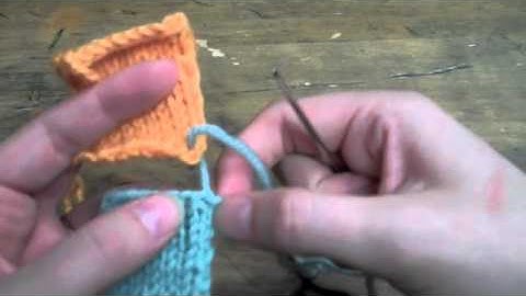 Mattress stitch with BO and CO edges