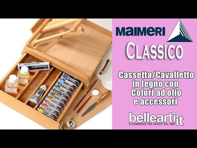 Kit colori olio CLASSICO Maimeri cassetta cavalletto 
