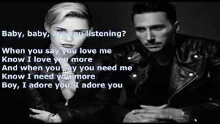 Miley Cyrus ft Cedric Gervais   Adore You Cedric Gervais Remix LYRICS