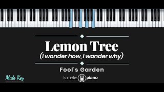 Lemon Tree - Fool's Garden (KARAOKE PIANO - MALE KEY)
