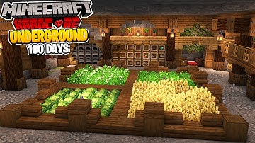 I Spent 100 Days UNDERGROUND in Hardcore Minecraft
