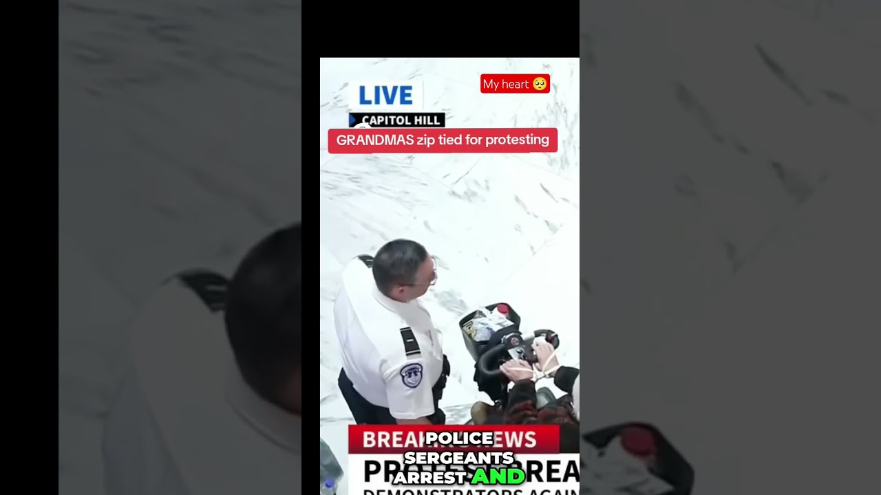 Grandma S Get Zip Tied In Wheelchairs Just Sitting There Protesting Peacefully 