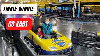 Tinnie Winnie Goes For Go Karting At With Papa