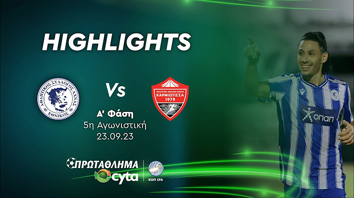 ΕΘΝΙΚΟΣ ΑΧΝΑΣ - ΚΑΡΜΙΩΤΙΣΣΑ ( 3 - 0 ) Α' Φάση 5η Αγωνιστική 23.09.23