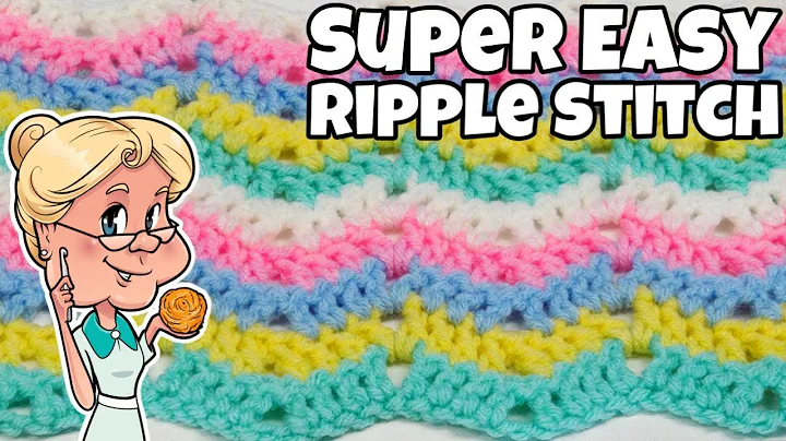 Super Easy Ripple Stitch Crochet Tutorial - One Ro...