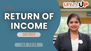 Return of Income | CA Inter Direct Tax | Jan 2026