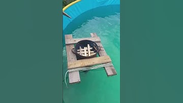 This pool is heating from a live fire!