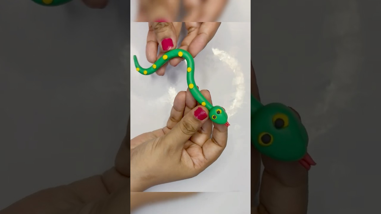 How to make a Snake using Clay | Easy DIY Clay Snake 🐍