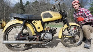 1967 Yamaha Motorcycle Sat 40+ Years In A Barn Untouched (Saved From The Scrap Yard)