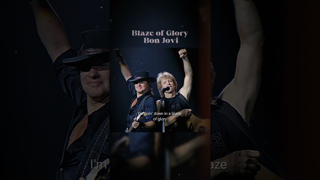 Jon Bon Jovi - Blaze of Glory (Lyrics) | The Iconic Western Rock Anthem