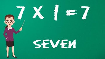 Learn Multiplication - Table of Seven 7 x 1 = 7 - 7 Times Tables | Kidstart tv