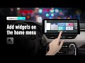 Add widgets on the home menu of Roadanvi HS-X12 Series