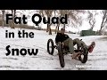 Utah trikes fat quad in the snow  catrike fat cat4