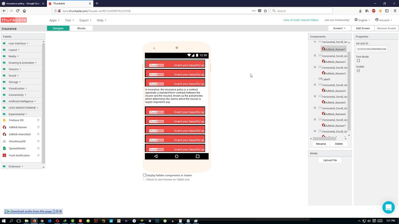 Thunkable Banner Ads Not Showing L 100 Problem Solved L Banner