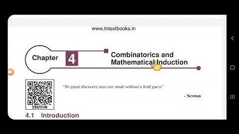 CLASS XI/ MATHS /UNIT 4 /combinatorics and mathematical induction/ Example 4.1 and Example 4.2