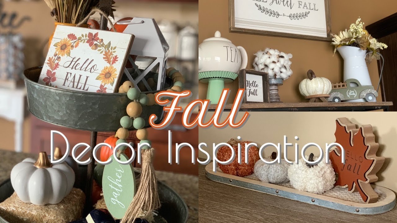 🍁🍂FALL DECOR IDEAS | COFFEE BAR | TIERED TRAY | ENTRYWAY TABLE