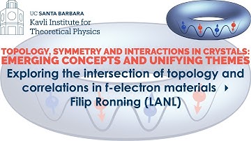 Exploring the intersection of topology and correlations in f-electron... ▸ Filip Ronning (LANL)
