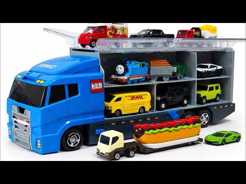 トミカ★トラックをライト&ステッカーでカスタム！かっこよくデコってみた★Tomica Custom 【ASMR】