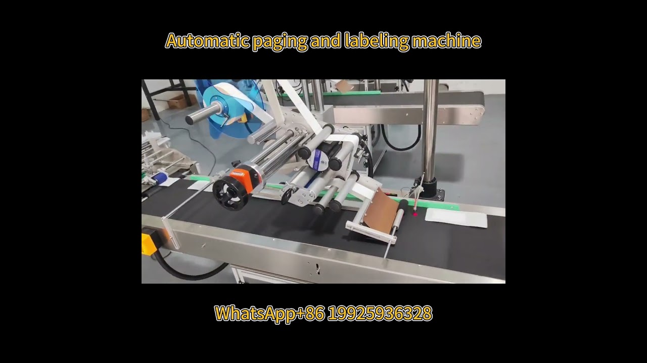 Automatic paging and labeling machine 