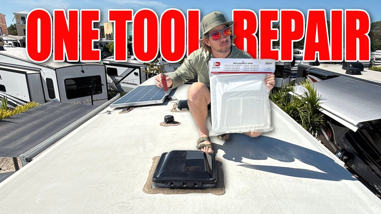 Broken RV Vent Cover - How To Repair - YouTube