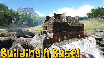 ARK: Survival Evolved Xbox One - BUILDING A BASE! [ 4 ]