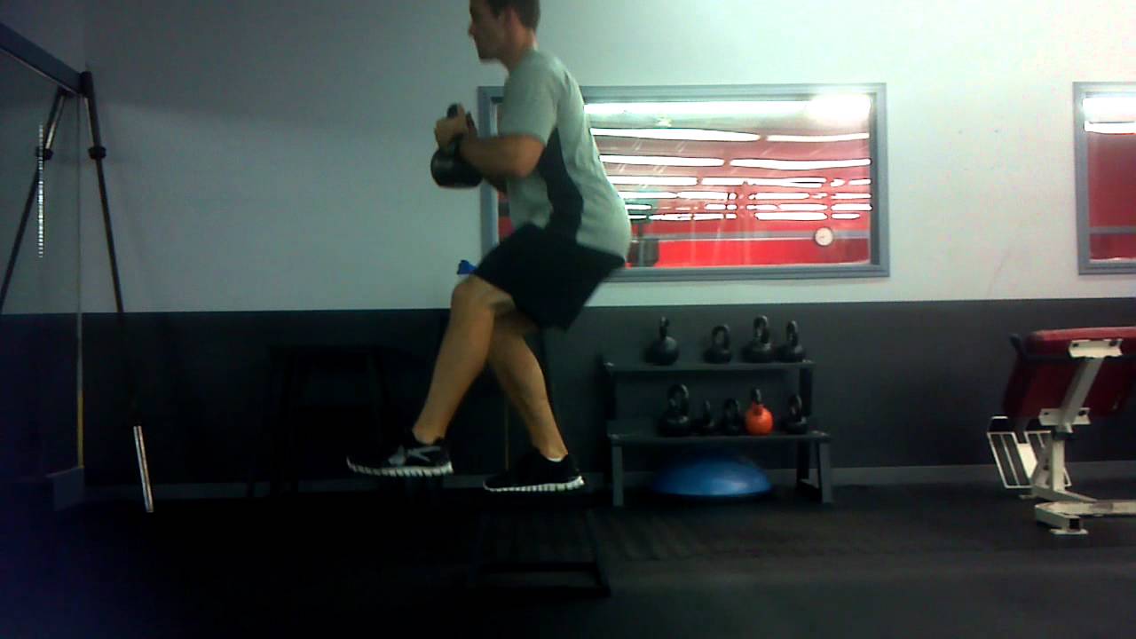 Kettlebell Single Leg Squat - YouTube