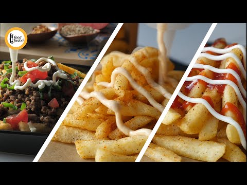 French Fries 3 Flavorful ways - Recipes By Food Fusion