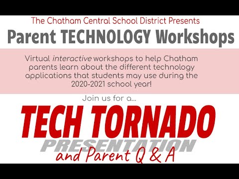 Parent Technology Workshop - August 2020