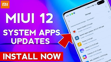 Miui 12 System apps Updates|Xiaomi Health Mi Notes Gallery System app updater Themes apps updates