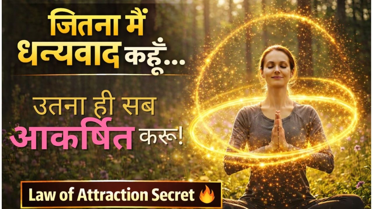 सिर्फ एक बार कृतज्ञ होकर देखो… चमत्कार खुद देखोगे | The More You Say THANK YOU, The More You Attract