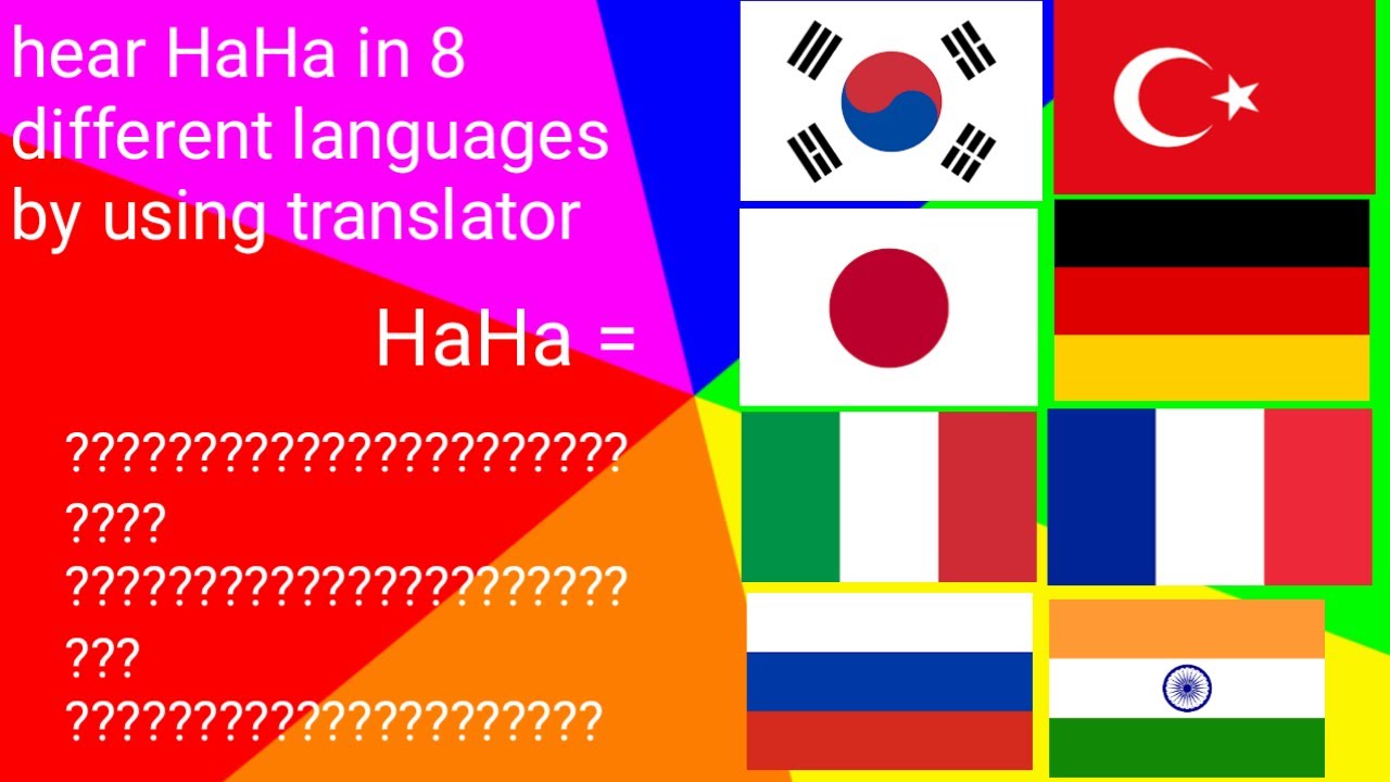 Laughing (HaHa) in different language meme. - YouTube