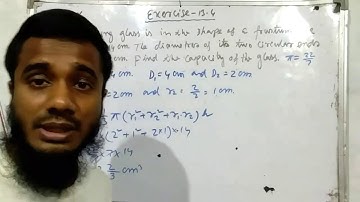 Class 10 Math Exercise 13.4 //  Frustum of a Cone