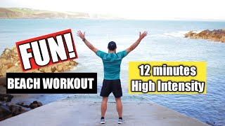 FUN 12 Minute Beach Workout!