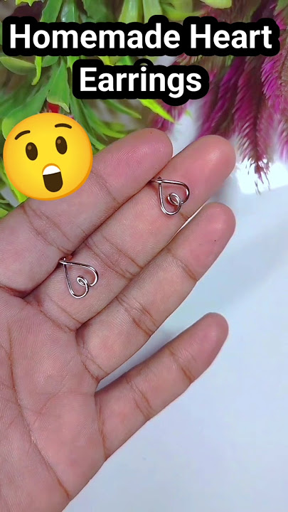 DIY Homemade Earrings😍🥰/how to make earpins at home#rings #handmadejwellery  #diyrings