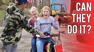 2 Girls 1 Pit Bike