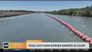 Information Court hearing over floating Rio Grande border barrier News
