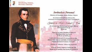 Manuel Carlos Piar   Homenahe 3 aprel 2022   Kòrsou