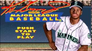 Ken Griffey Jr Presents Major League Baseball Super Nintendo Snes Demo Gameplay