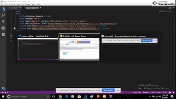 How to create bootstrap modal