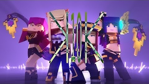compressed into 10 seconds - EnchantedMob - K/DA - POP/STARS Minecraft Version