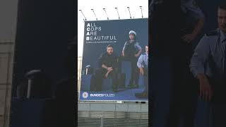 BPOL - All Cops are? Beautiful! - Plakataktion am Alexanderplatz #shorts
