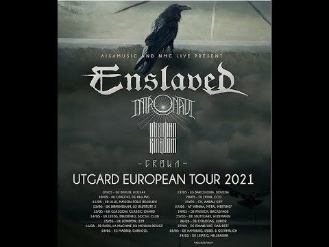 Enslaved European 2021 tour with Intronaut + Obsidian Kingdom and Crown