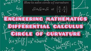 14. Differential calculus in tamil | Circle of curvature | Engineering needs